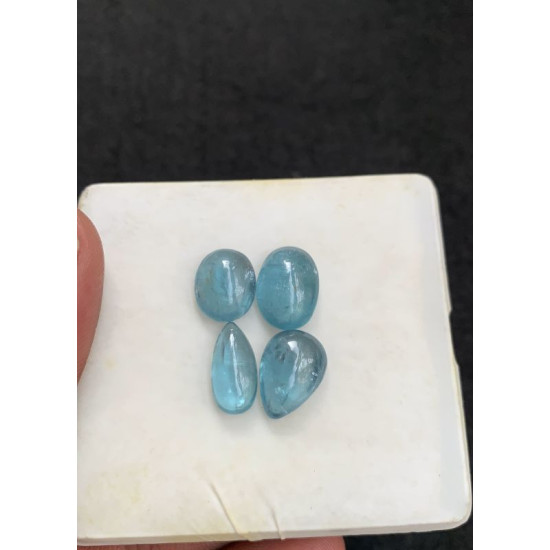 High Quality Natural Aqua Kyanite Smooth Mix Shape Cabochons Gemstone For Jewelry